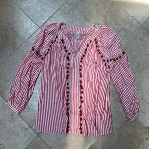 ZARA red blouse